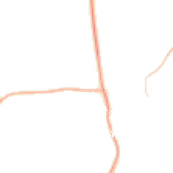 Night-time road noise heatmap for NG20 0SN