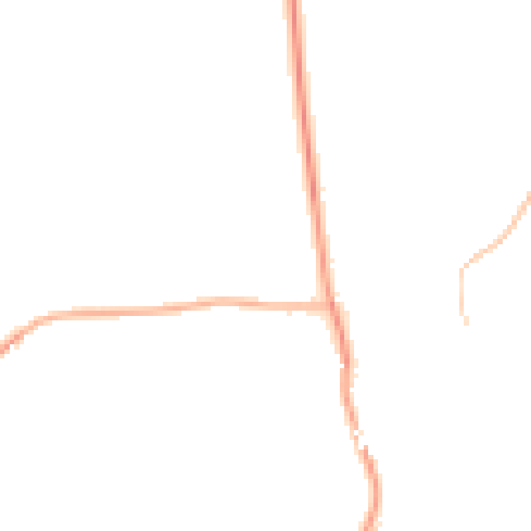 Night-time road noise heatmap for NG20 0SQ