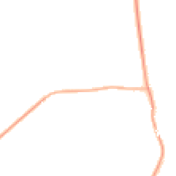 Night-time road noise heatmap for NG20 0SW