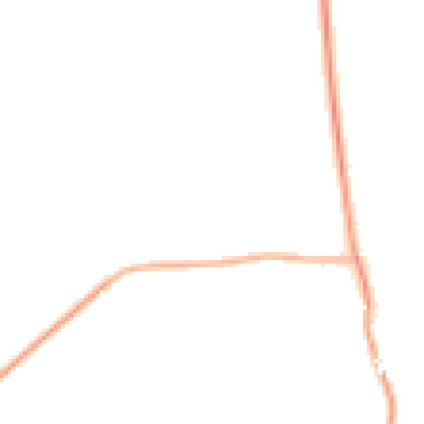 Night-time road noise heatmap for NG20 0TG