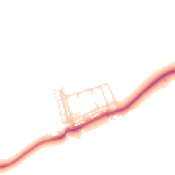 Daytime road noise heatmap for NG20 8YF