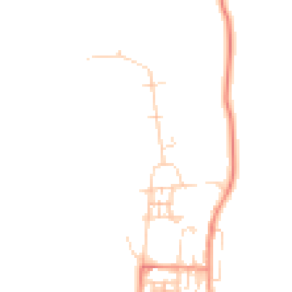 Daytime road noise heatmap for NG20 9BQ