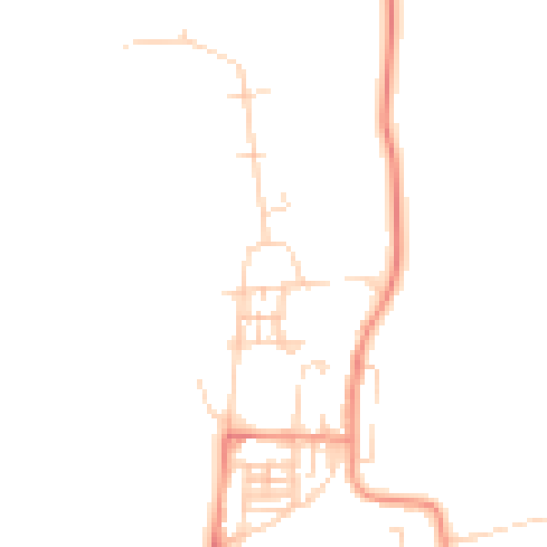 Daytime road noise heatmap for NG20 9BT