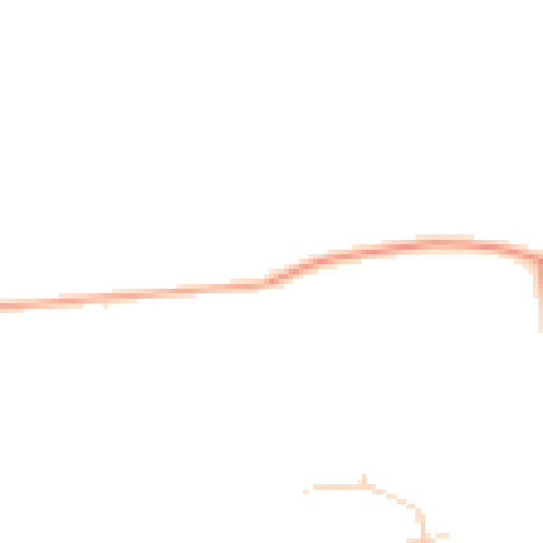 Daytime road noise heatmap for NG20 9JA
