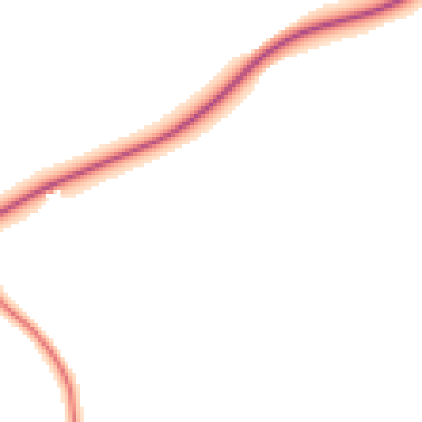 Daytime road noise heatmap for NG20 9NF