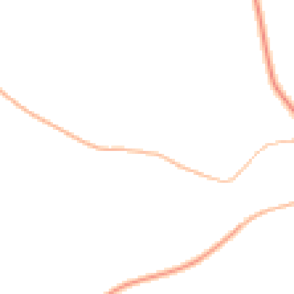 Night-time road noise heatmap for NG20 9NN