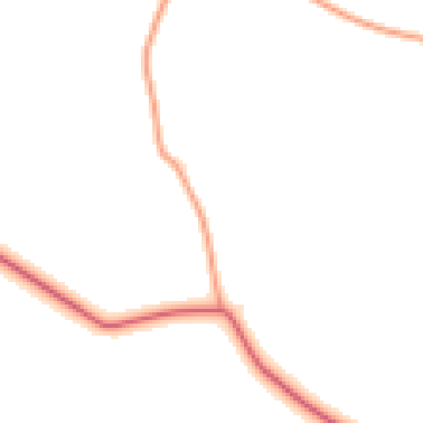 Daytime road noise heatmap for NG20 9NP