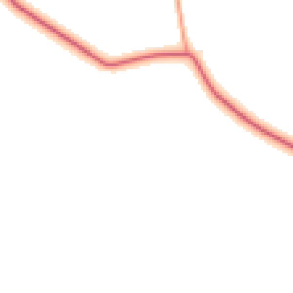 Daytime road noise heatmap for NG20 9NW