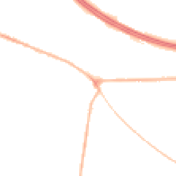 Night-time road noise heatmap for NG21 0AB