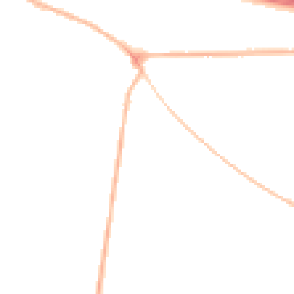 Night-time road noise heatmap for NG21 0AH