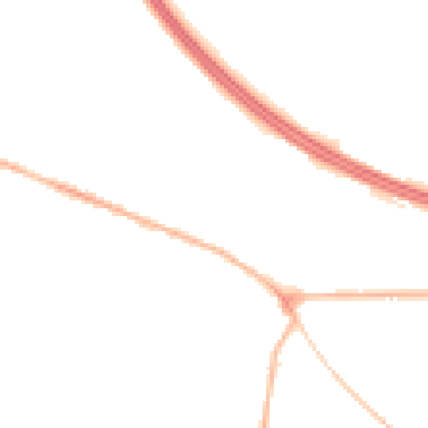 Night-time road noise heatmap for NG21 0BJ