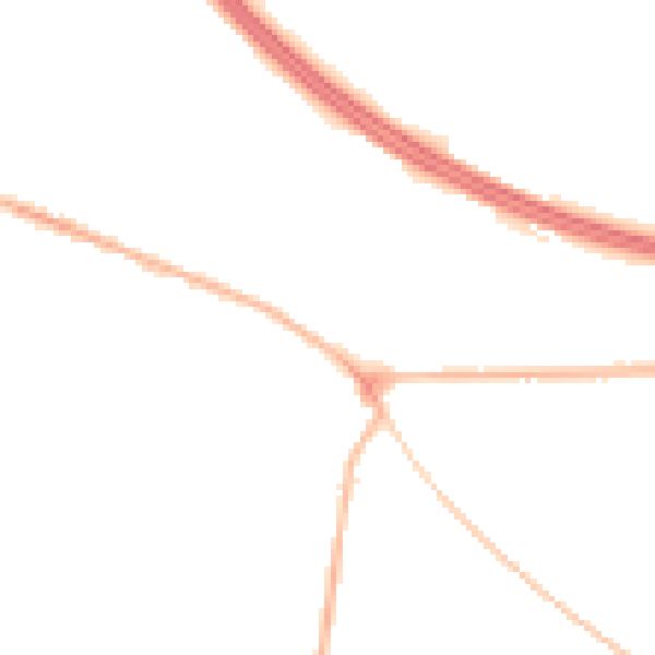 Night-time road noise heatmap for NG21 0BL