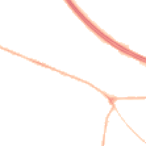 Night-time road noise heatmap for NG21 0BN
