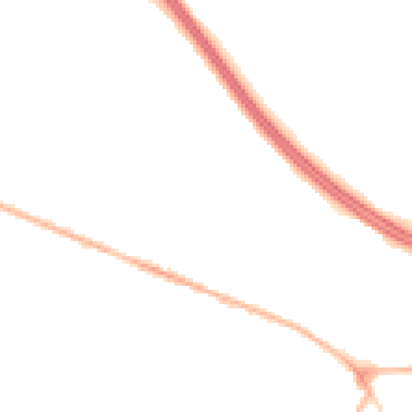 Night-time road noise heatmap for NG21 0BS