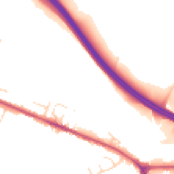 Daytime road noise heatmap for NG21 0BT