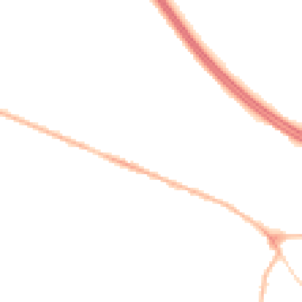 Night-time road noise heatmap for NG21 0BX