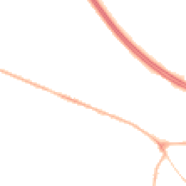 Night-time road noise heatmap for NG21 0BY