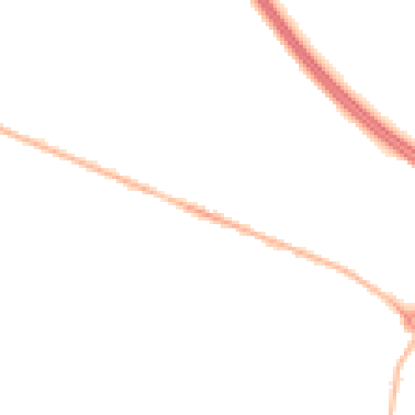Night-time road noise heatmap for NG21 0DA