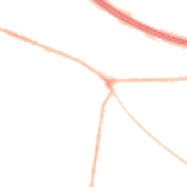 Night-time road noise heatmap for NG21 0DN