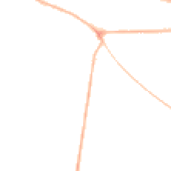 Night-time road noise heatmap for NG21 0DS