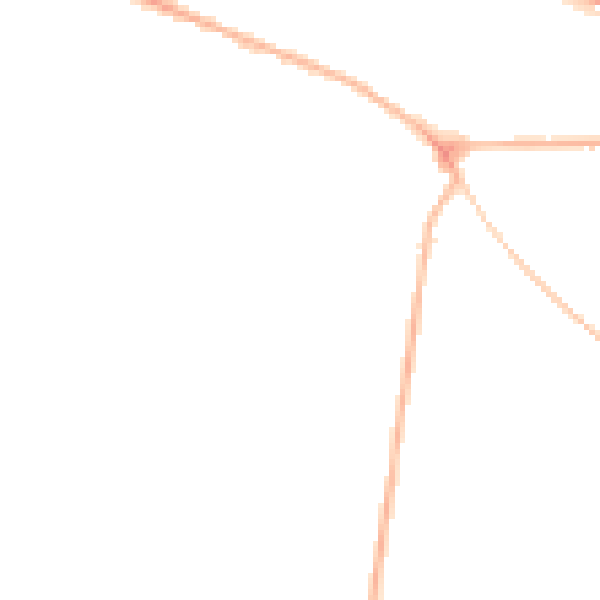 Night-time road noise heatmap for NG21 0DU