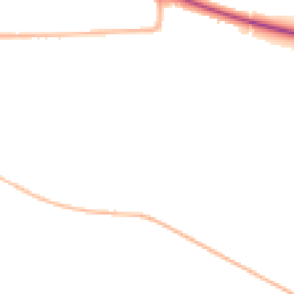 Night-time road noise heatmap for NG21 0FQ