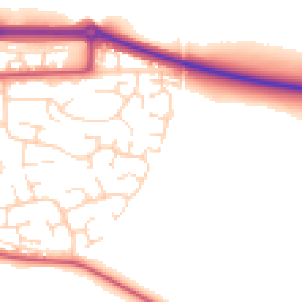 Daytime road noise heatmap for NG21 0GH