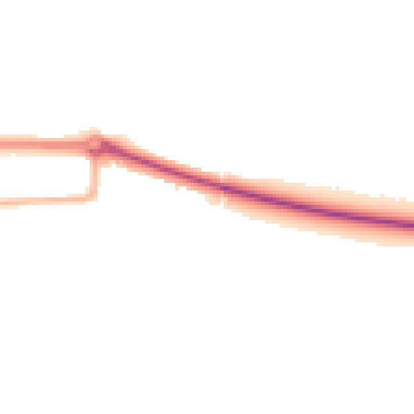 Night-time road noise heatmap for NG21 0HU