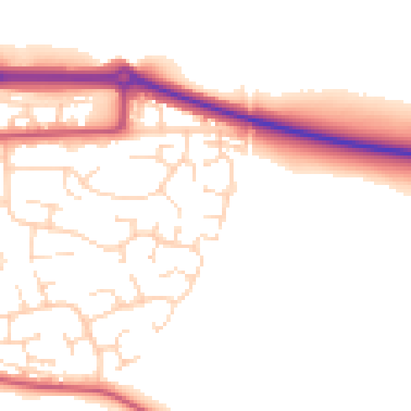 Daytime road noise heatmap for NG21 0HZ