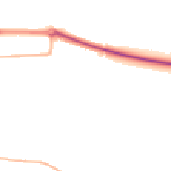 Night-time road noise heatmap for NG21 0HZ