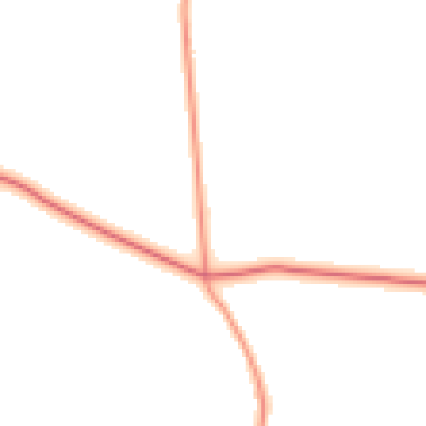 Daytime road noise heatmap for NG21 0NY