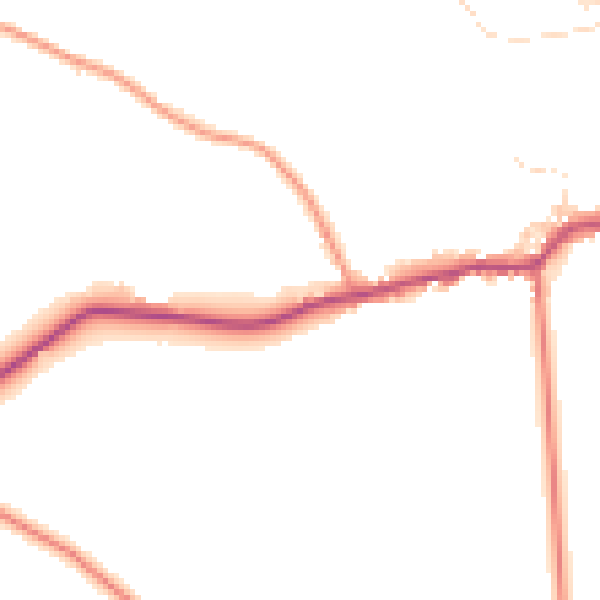 Daytime road noise heatmap for NG21 0QP