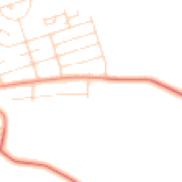 Daytime road noise heatmap for NG21 0TH
