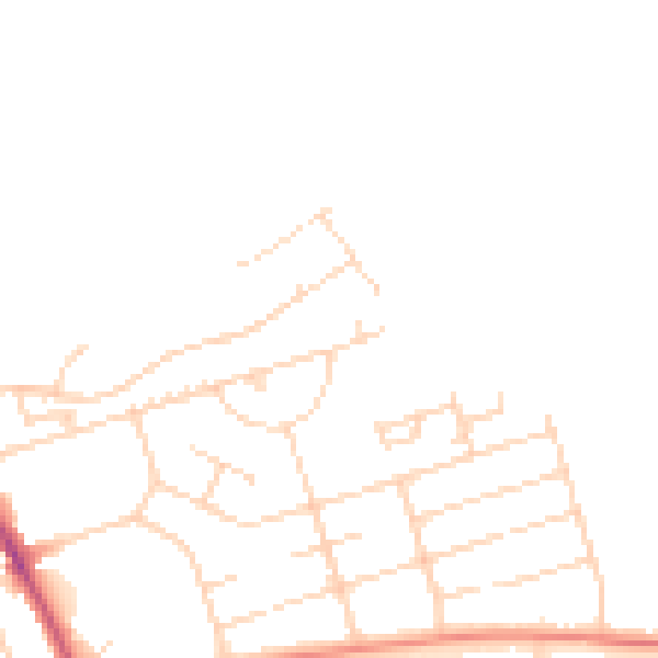 Daytime road noise heatmap for NG21 0UP