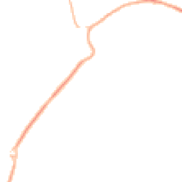 Night-time road noise heatmap for NG21 9BL