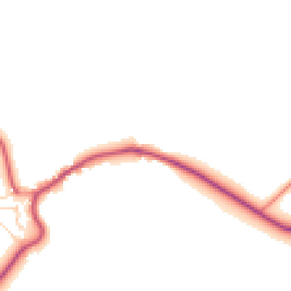 Daytime road noise heatmap for NG21 9BY