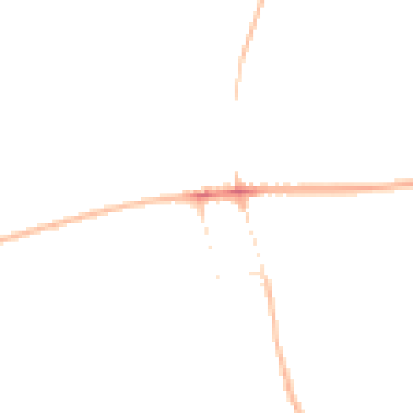 Night-time road noise heatmap for NG21 9JU