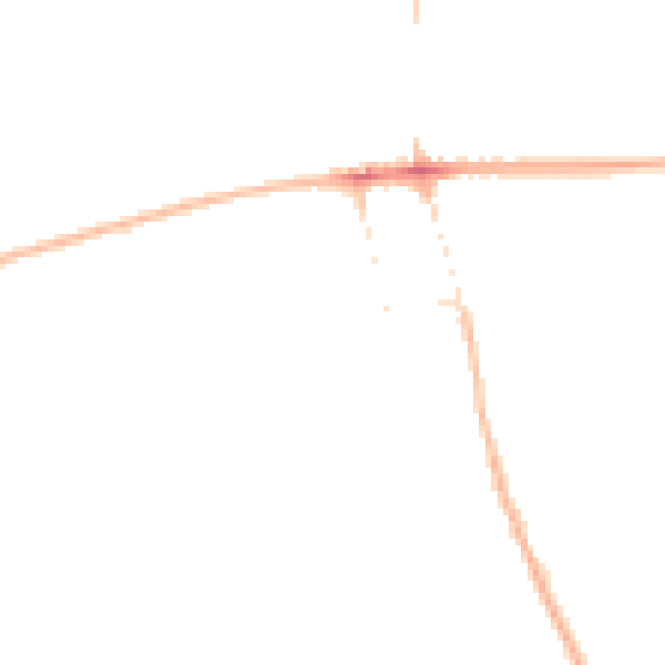 Night-time road noise heatmap for NG21 9PG