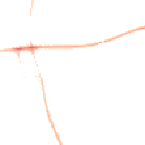 Night-time road noise heatmap for NG21 9QH