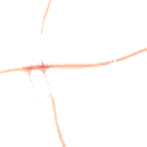 Night-time road noise heatmap for NG21 9QL