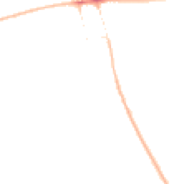 Night-time road noise heatmap for NG21 9QY
