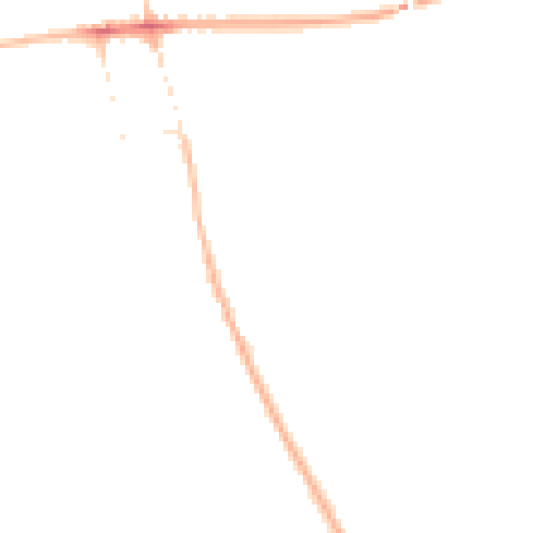 Night-time road noise heatmap for NG21 9RA