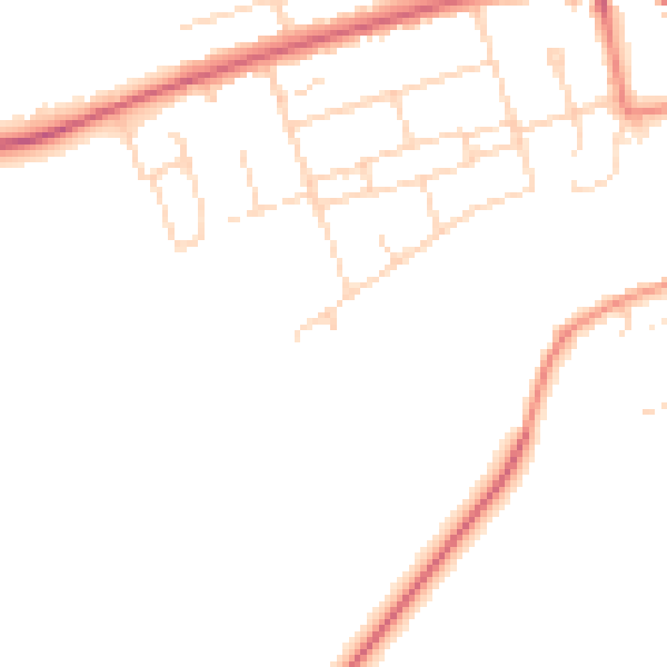 Daytime road noise heatmap for NG21 9RH