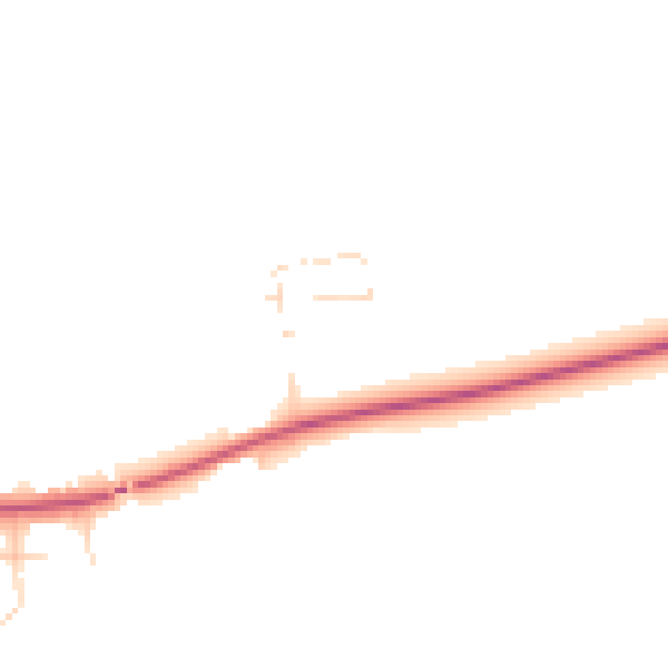 Daytime road noise heatmap for NG21 9SJ