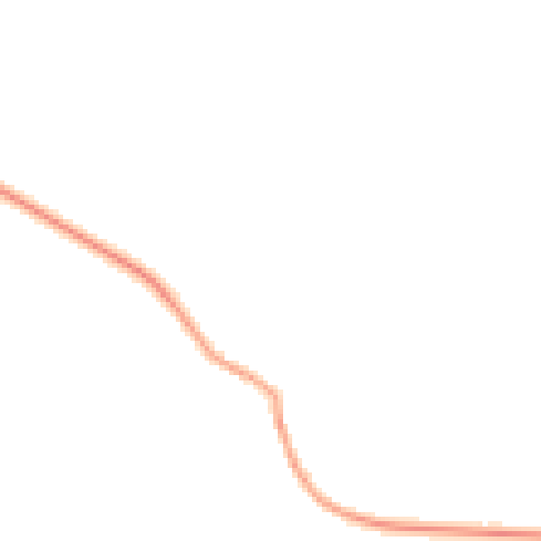 Night-time road noise heatmap for NG22 0AB