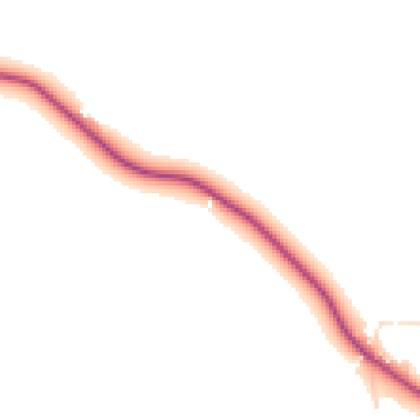 Daytime road noise heatmap for NG22 0AX