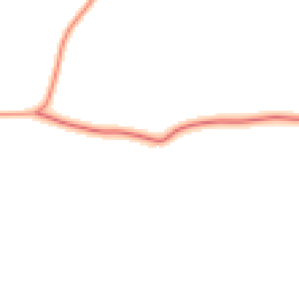 Daytime road noise heatmap for NG22 0BW