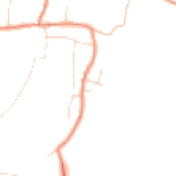 Daytime road noise heatmap for NG22 0BY