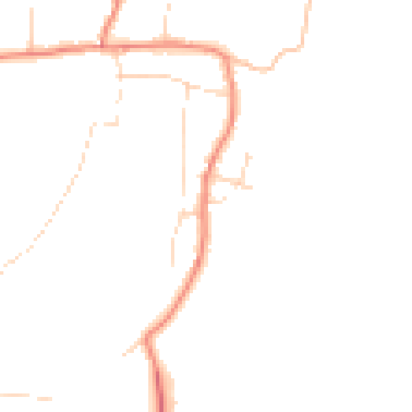Daytime road noise heatmap for NG22 0BZ