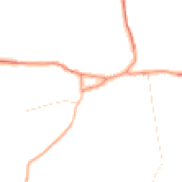 Daytime road noise heatmap for NG22 0ET